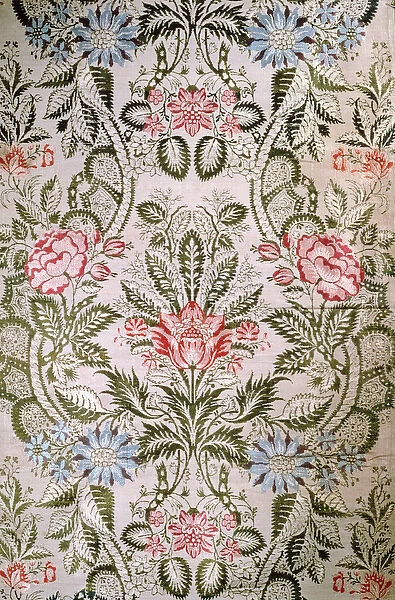 Woven silk, c. 1720 (silk)