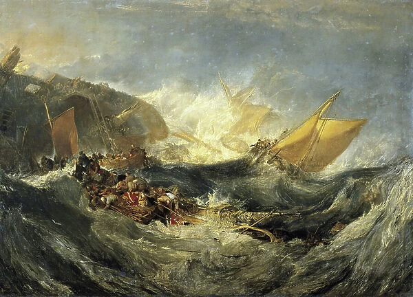 Wreck of a Transport Ship, c.1810 (oil on canvas)