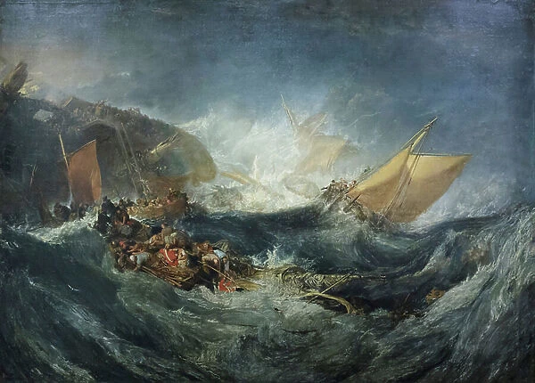 Wreck of a Transport Ship, c.1810 (oil on canvas)