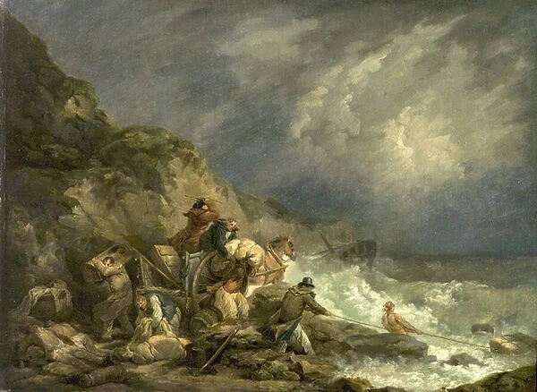The Wreckers, c. 1790 (oil on canvas)