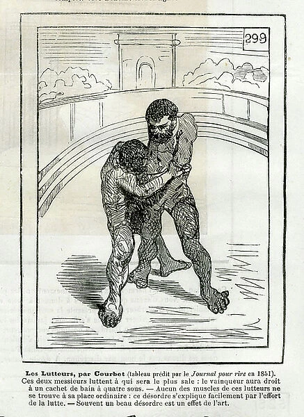 The Wrestlers, 1851 (print)