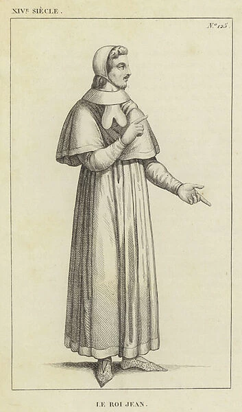 XIV Siecle, Le Roi Jean (engraving)