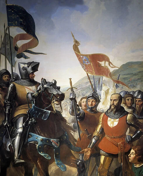 Hundred Years War (1337-1453): detail of 'Battle of Cocherel
