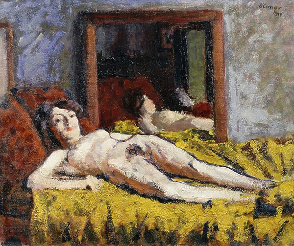 The Yellow Drape; Le Drap Jaune, 1910 (oil on canvas)