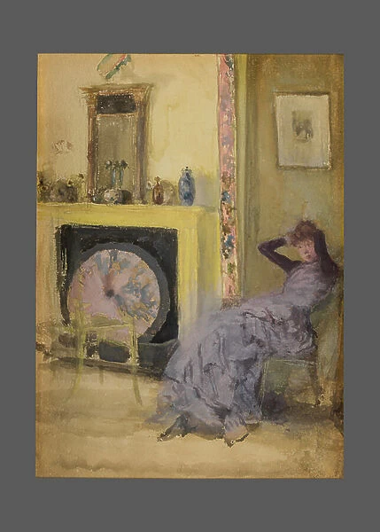 The Yellow Room, c. 1883-84 (w / c and gouache on paperboard)