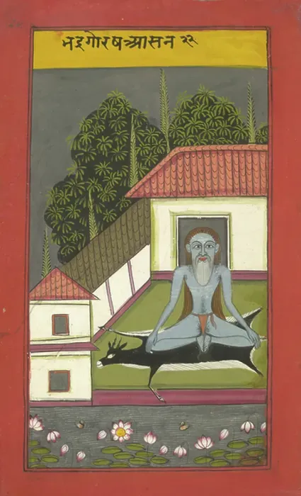 Framed Print : A yogi. BL3280225 A yogi; British Library, London, UK; (add.info.