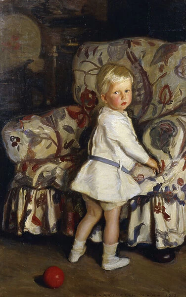 Young Boy in an Interior, 1913 (oil on canvas)