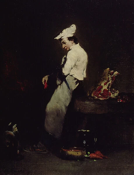 The Young Cook, 1855-70 (oil on canvas)