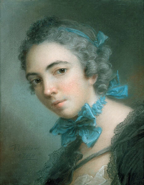 Young Girl, 1744 (pastel on paper)