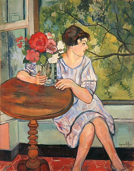 Young Girl in Front of a Window, 1930 (oil on canvas)