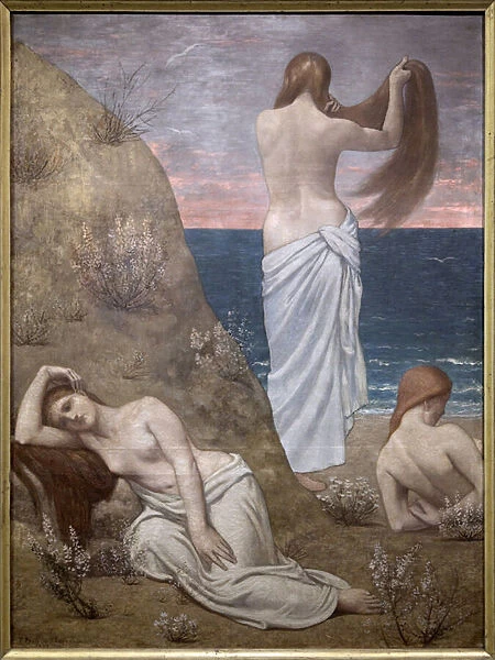 Young Girls by the Sea, 1879 (oil on canvas)