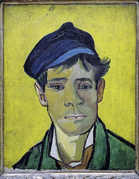 Young man with hat, 1888 (oil on canvas)