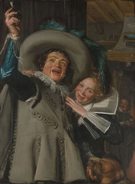 Young Man and Woman in an inn, 1623 (oil on canvas)