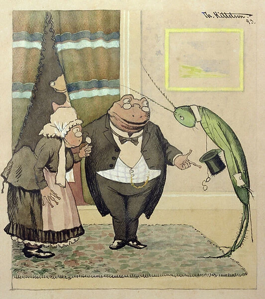 The Young Mr. Green Pays a Visit, 1893 (w  /  c on paper)