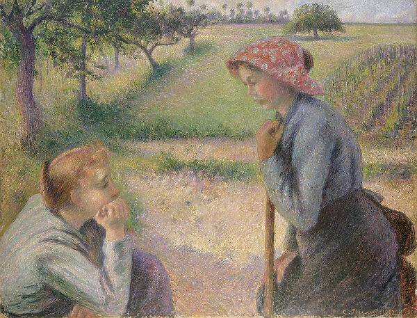 Two Young Peasant Women, 1891-92 (oil on canvas)