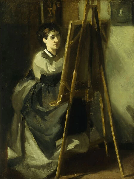 The Young Pupil; La Jeune Eleve, c. 1870 (oil on canvas)