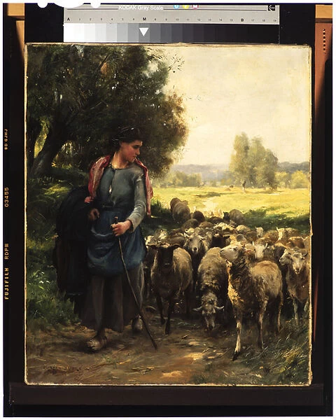 The Young Shepherdess, c. 1900 (oil on canvas)