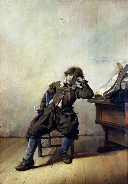 A Young Student in his Study or, The Smoker, c. 1630-33 (oil on panel)