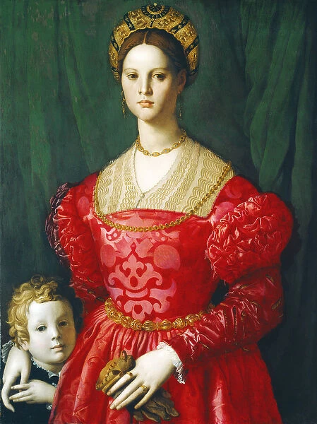 A Young Woman and Her Little Boy, c. 1540 (oil on panel)