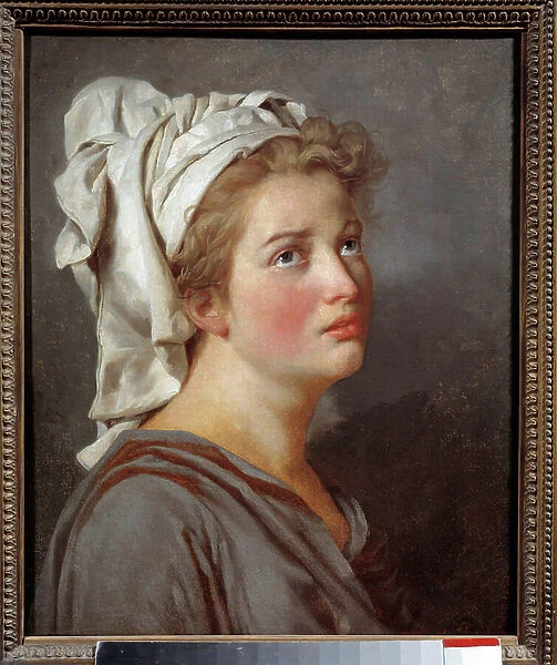 Young woman in turban, 19th century (oil on canvas)
