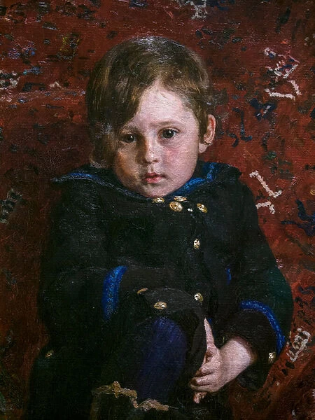 Yuri Repin as a Child (detail), 1882 (oil on canvas)