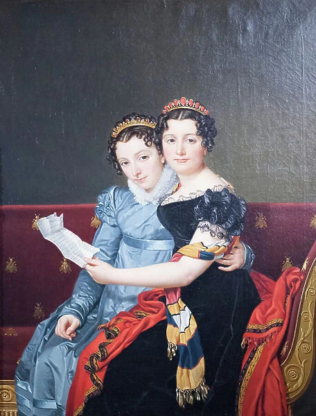 Zenaide and Charlotte Bonaparte, 1821, (oil on canvas)