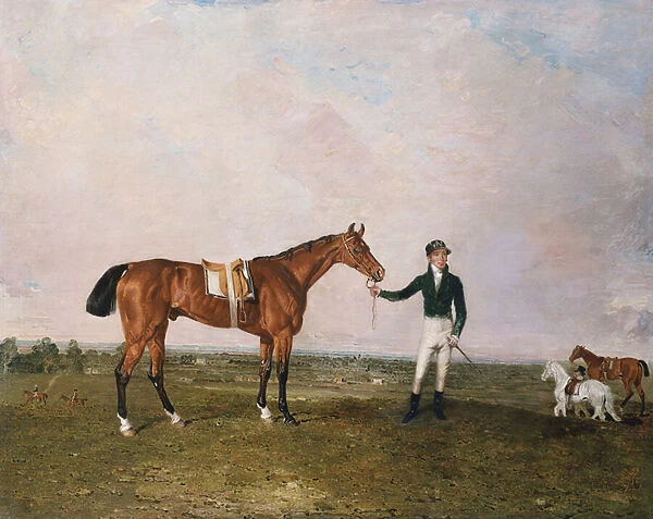 Zinganee held by Sam Chifney Jr. at Newmarket, 1829 (oil on canvas)
