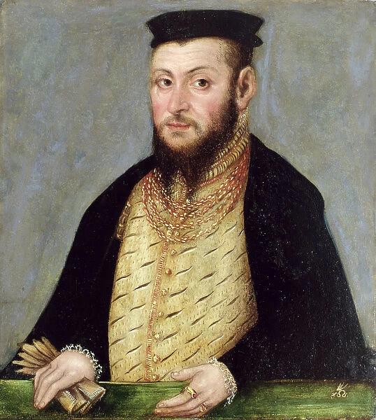Zygmunt II August (1520-72) King of Poland, c. 1553-56 (oil on copper) (see also 113186)