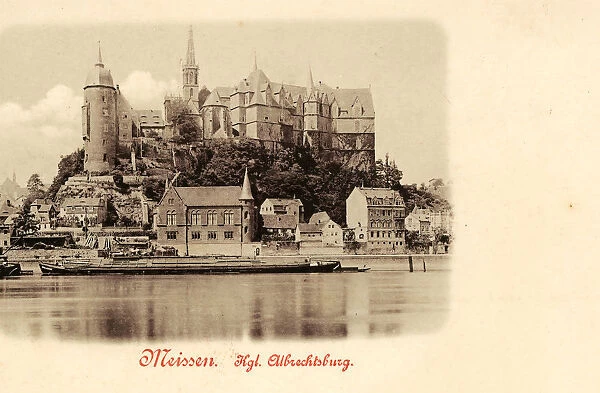 Albrechtsburg Elbe MeiBen Ships Saxony Meissen Cathedral