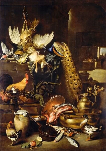 Antonio Maria Vassallo, The Larder, Italian, c. 1620-1664-1673, probably c. 1650-1660