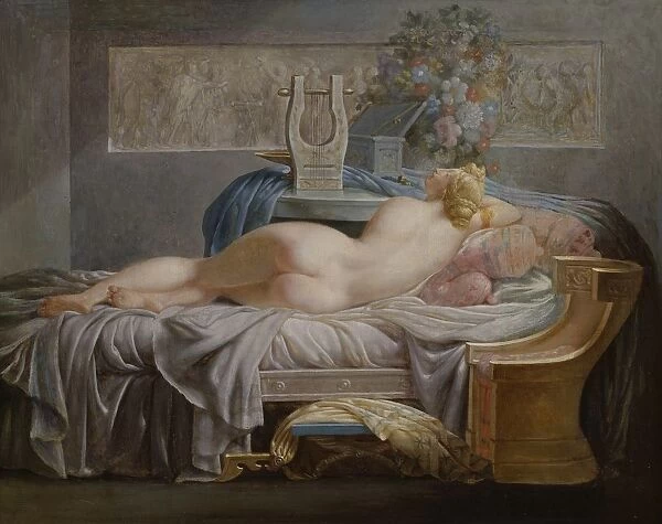 Attributed Jean-Baptiste Regnault Sapho painting