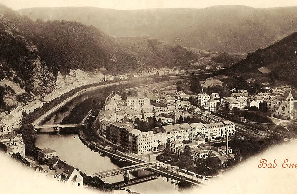 Bridges Bad Ems Churches Lahn 1899 Rhineland-Palatinate