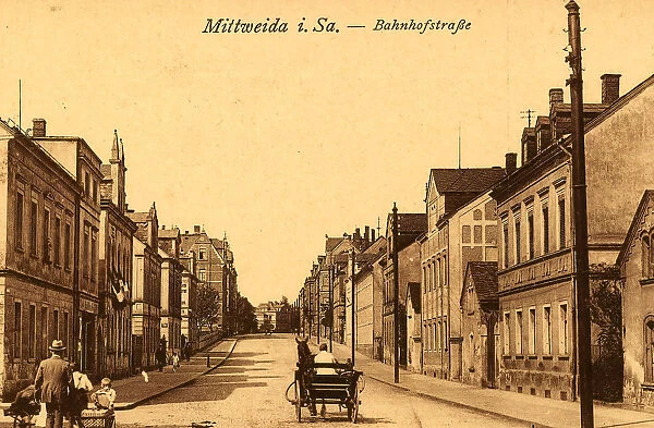 Buildings Mittweida Horse-drawn carriages Germany