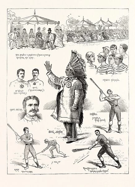 The Canadian Game of LA Crosse, Played at Hurlingham, 1883