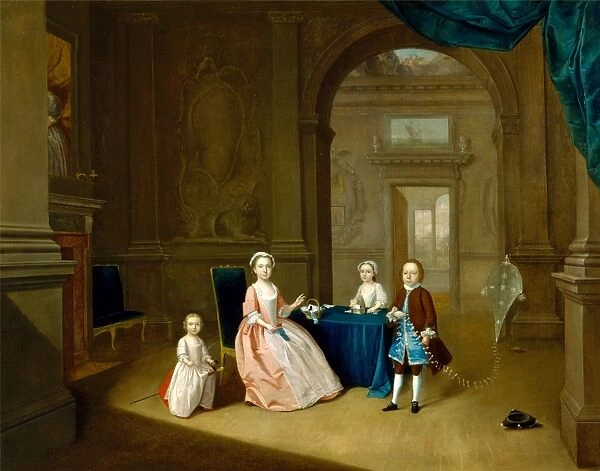 Children in an Interior Portrait of a Group of Children, Arthur Devis, 1712-1787, British