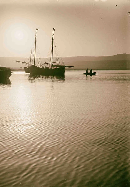 Around Dead Sea Early morning scene 1900 bordering