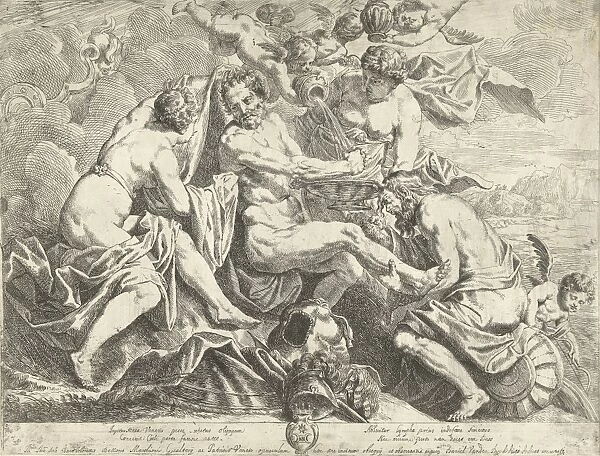 The deification of Aeneas, Daniel van den Dijck, c. 1635 - c. 1670