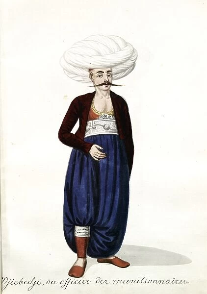 Djiebedji [cebeji], ou officier des munitionnaires. [61], Mahmud II, Sultan of the Turks