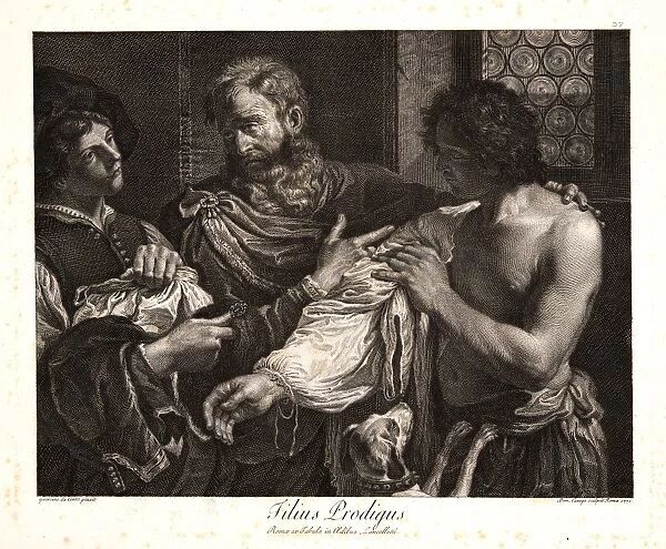 Domenico Cunego (Italian, 1727-1803) after Guercino (aka Giovanni Francesco Barbieri