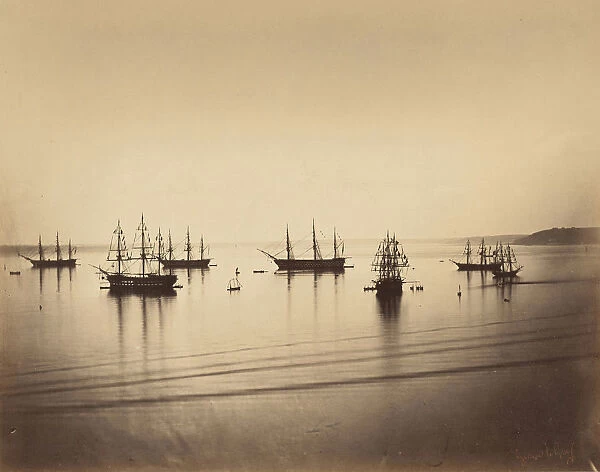 French Fleet Cherbourg Gustave Le Gray French