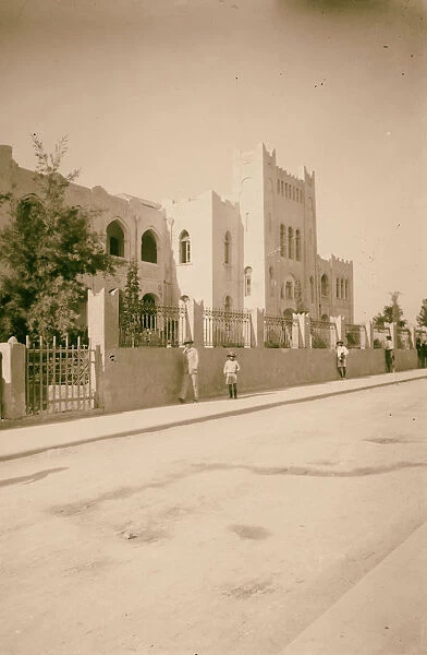 Jewish colonies settlements Tel Aviv gymnasium