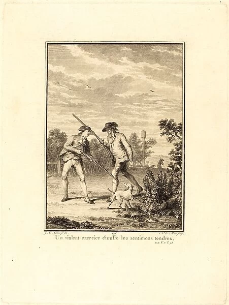 Noa'l Le Mire after Jean-Michel Moreau, French (1724-1801), Un violent exercice a touffe