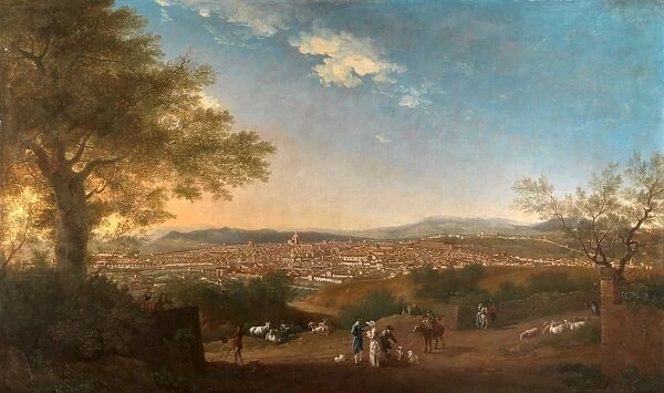 A Panoramic View of Florence from Bellosguardo Italy Firenze Signed and dated: [?Patch?]