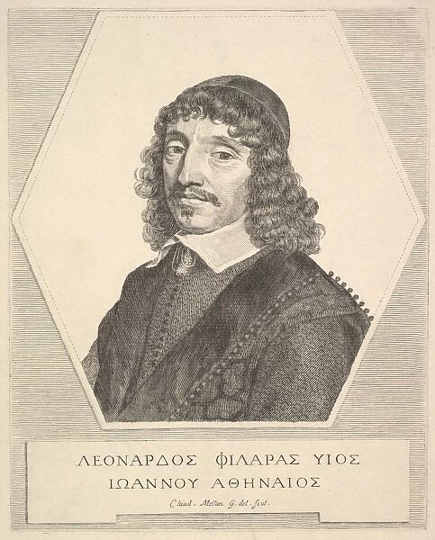 Portrait Leonardos Philaras 1651 Engraving second state