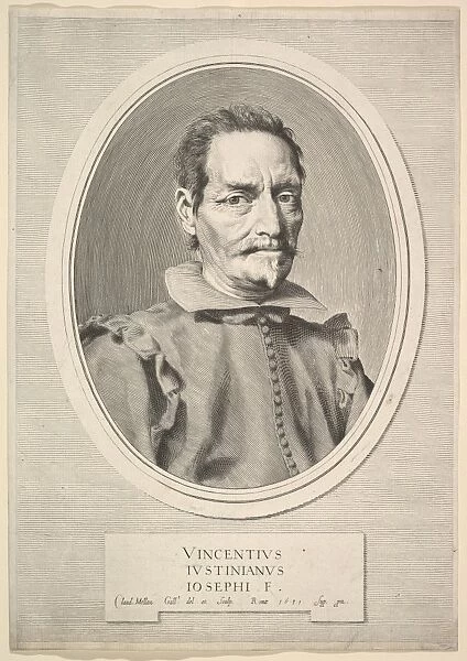Portrait Vicenzo Giustiniani 1631 Engraving second state