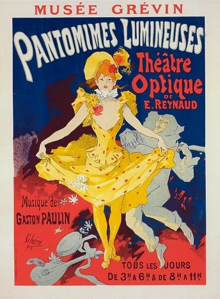 Poster for Musee Grevin, pantomimes lumineuses, Theatre Optique de E