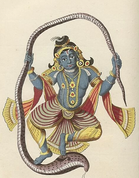 Quichena dancing Calengam snake Krishna dances