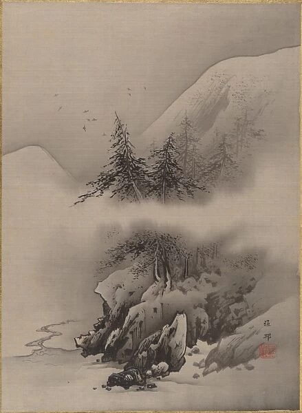 Snow Landscape Meiji period 1868-1912 ca 1885-89