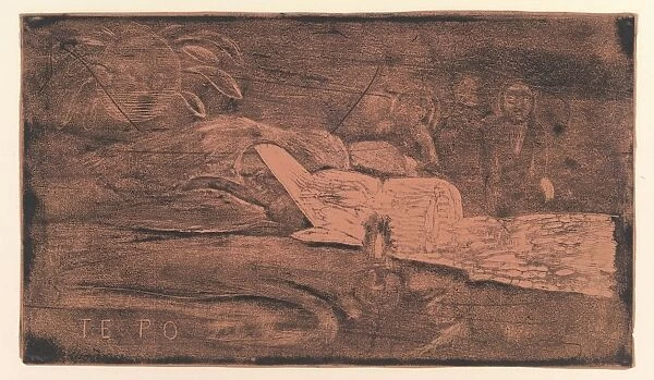 Te Po 1893-94 woodcut wove paper 8 3  /  16 x 14 1  /  8