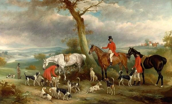 Thomas Wilkinson, M. F. H. with the Hurworth Foxhounds Inscribed, lower right: [